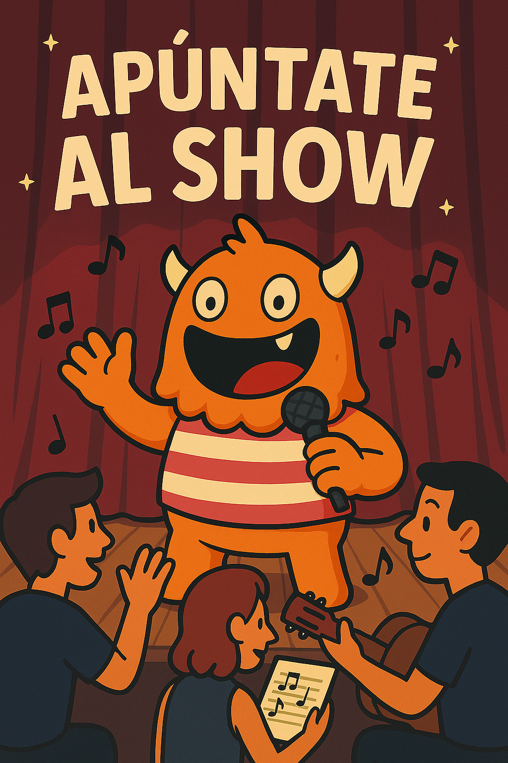 Ensayo de niños para el show